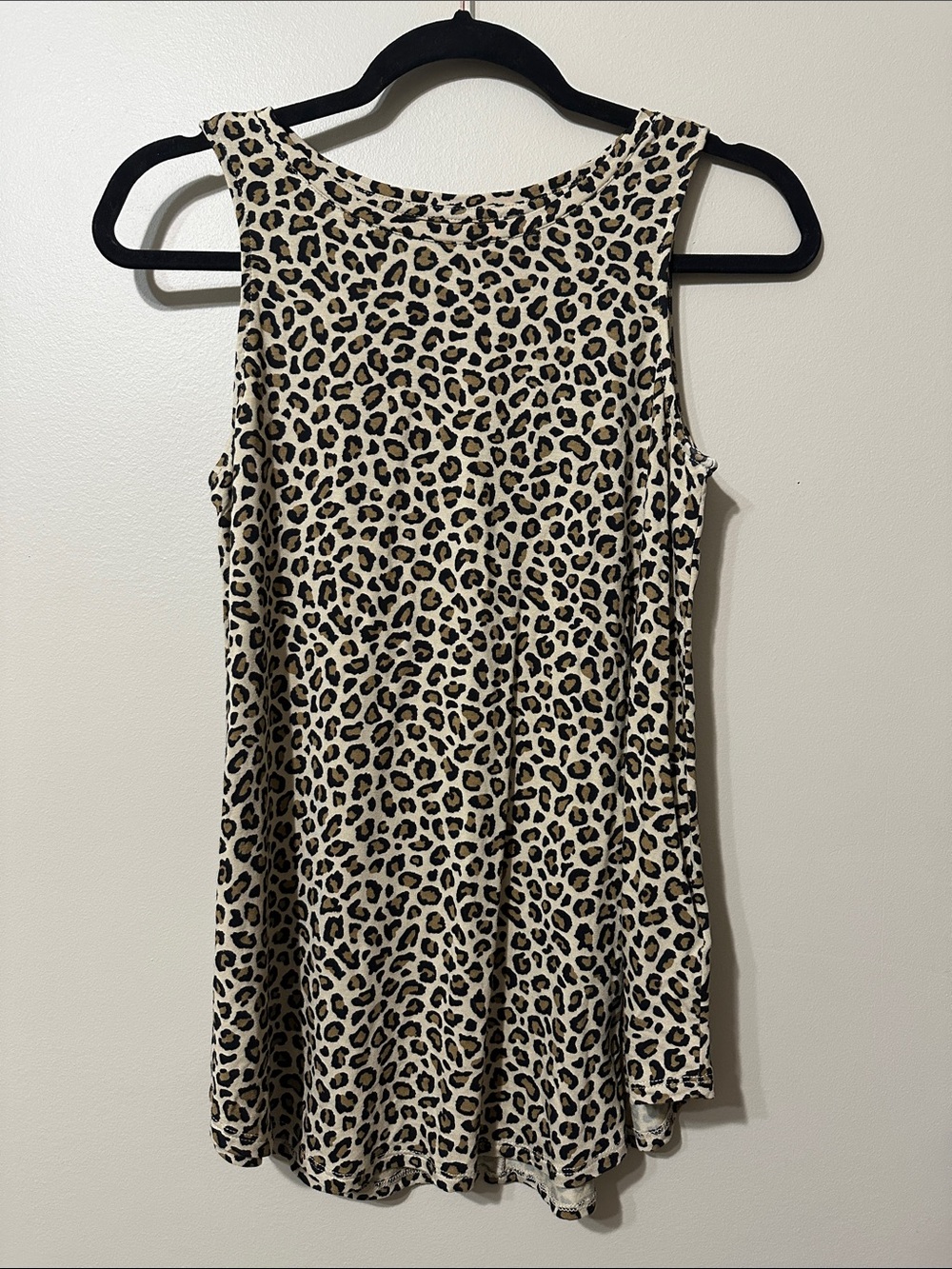 Old Navy Leopard Print Luxe Tank Top - Beige Black Brown